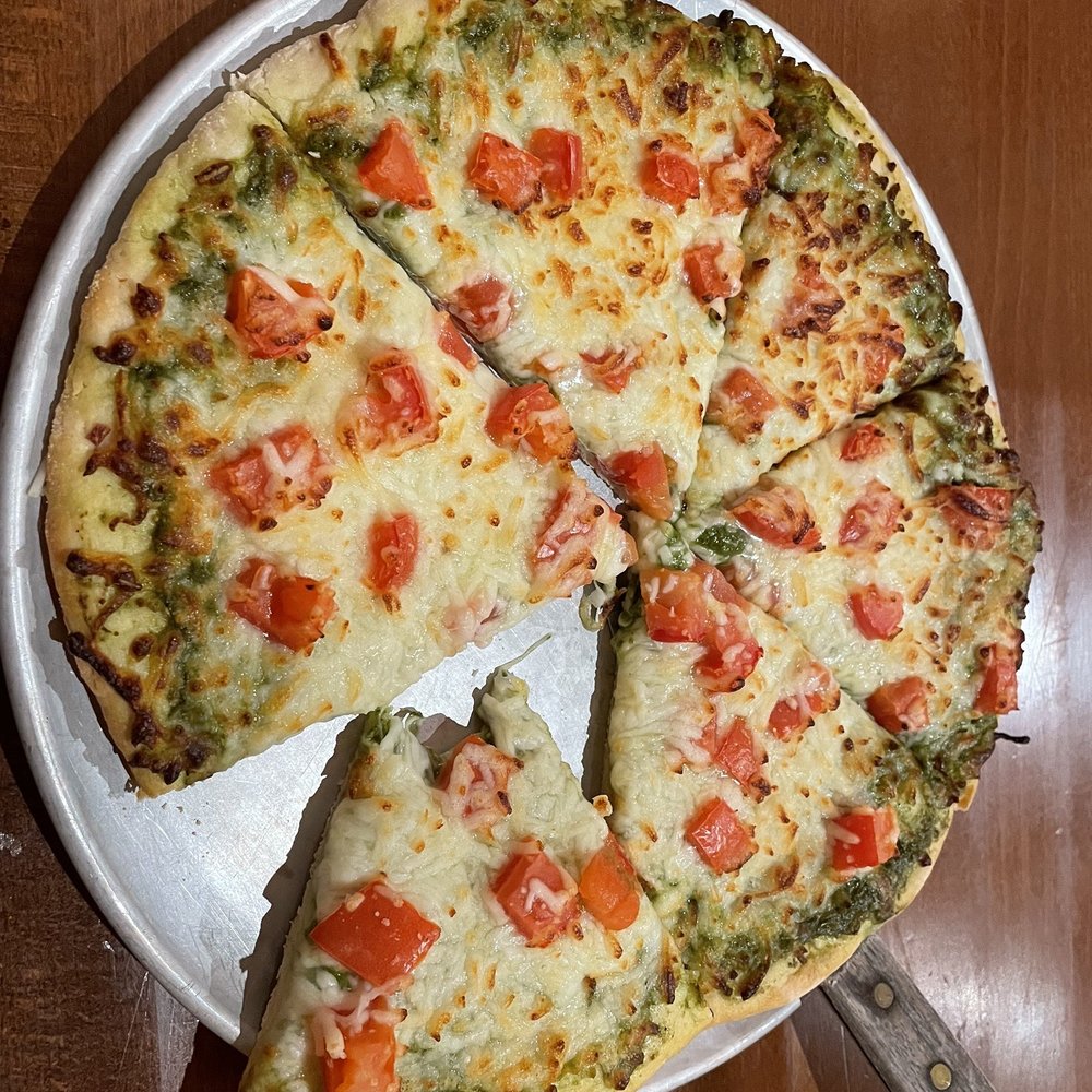 Basil pizza