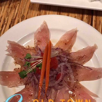 Blue Fish - Albacore sashimi, fresh onion (not fried), and light sauce. Amazing! - Sushi Bars Near Me - Montrose, California Blue Fish - Albacore sashimi, fresh onion (not fried), and light sauce. Amazing! - Sushi Bars Near Me - Montrose, California