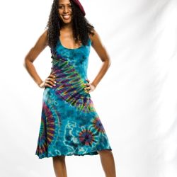 Reggae N Things - Tie dye mini dress