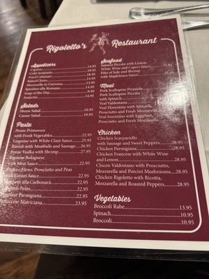 Menu photo 5 Pasquale Rigoletto Restaurant Bronx, NY