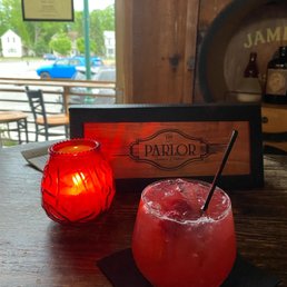 Strawberry vodka smash