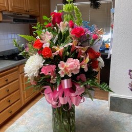 My son in another state send me this beautiful arrangement by Norma's Flowers of Newark, CA My son in another state send me this beautiful arrangement by Norma's Flowers of Newark, CA