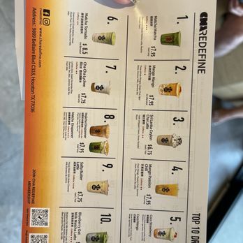 Cha Redefine - Menu - September 2026 - Bubble Tea Near Me - Houston, Texas Cha Redefine - Menu - September 2026 - Bubble Tea Near Me - Houston, Texas