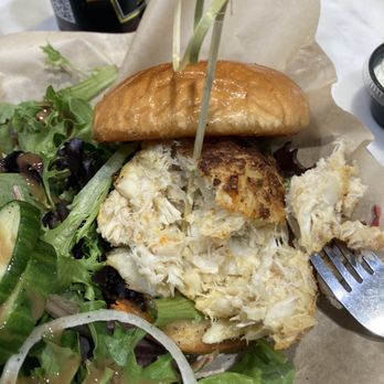 R&R Seafood Bar - OBrycki's broiled crab cake - Seafood Near Me - Baltimore, Maryland R&R Seafood Bar - OBrycki's broiled crab cake - Seafood Near Me - Baltimore, Maryland