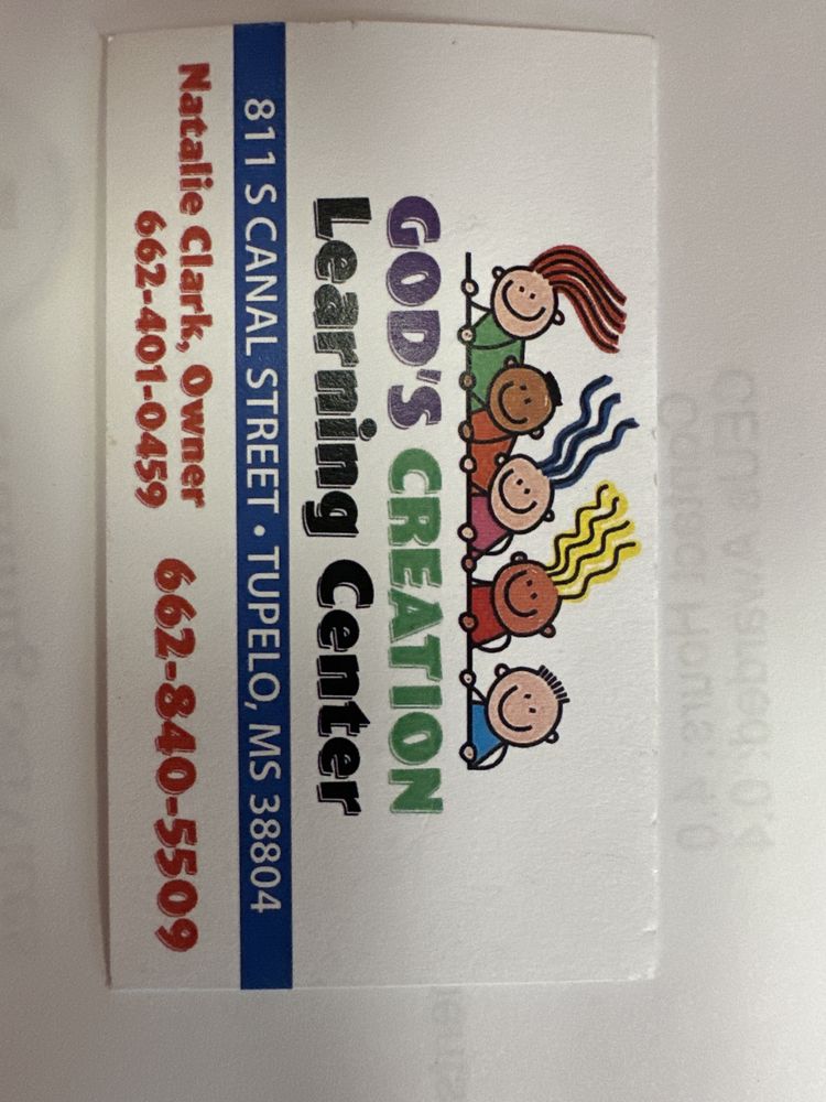 Gods Creation Learning Center - childcare center in Tupelo, MS