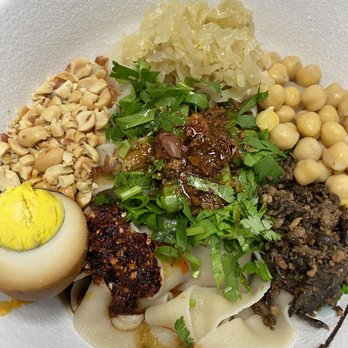 Noodles Express - Dan Dan noodles with flat noodle - Noodles Near Me - Denver, Colorado