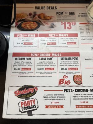Menu photo 4 Shakey's Pizza Parlor Garden Grove, CA Menu photo 4 Shakey's Pizza Parlor Garden Grove, CA