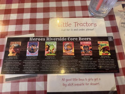 Menu photo 1 Heroes Riverside, CA