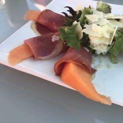 Beyond Hope Restaurant - Super delicious - Prosciutto wrapped Cantaloupe. Perfect balance of sweet, salty, & savory.
