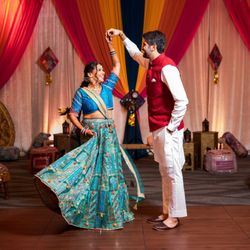 India Community Center - Bay Area Indian Wedding Decorations - Pre-Wedding Sangeet decor in Milpitas