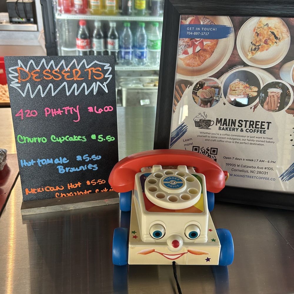 Phat Burrito - Dessert menu and soda fridge - Mexican Near Me - Charlotte, North Carolina