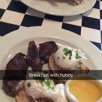 Stella G's - Yummy steak and eggs and hubbys buttermilk pancakes, which I helped finish - American Near Me - Hackettstown, New Jersey