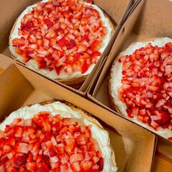 Aleyam Artisan Sweets - Mostachón de Fresa made with fresh pecans and strawberries!