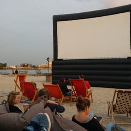 Open air film on tuesday during summer months.