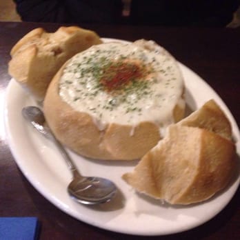 The Dutchie - Clam chowder bread bowl. - Seafood Near Me - Morro Bay, California The Dutchie - Clam chowder bread bowl. - Seafood Near Me - Morro Bay, California