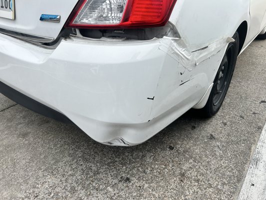 bumper repair - this gentleman reached out to us. And told us that he doesn't want to paint the bumper. He just wants to repair it. Other body shops told him that it needs to be replaced. Just to charge him more money. We gave him a great deal and we literally fix this and under an hour. He was very satisfied and even left us a review which is highly appreciated. bumper repair - this gentleman reached out to us. And told us that he doesn't want to paint the bumper. He just wants to repair it. Other body shops told him that it needs to be replaced. Just to charge him more money. We gave him a great deal and we literally fix this and under an hour. He was very satisfied and even left us a review which is highly appreciated.