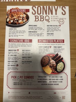 Menu photo 1 Sonny's BBQ Vero Beach, FL