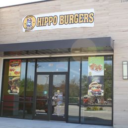 Exterior outside entrance of Hippo Burgers - Houston, Texas Exterior outside entrance of Hippo Burgers - Houston, Texas