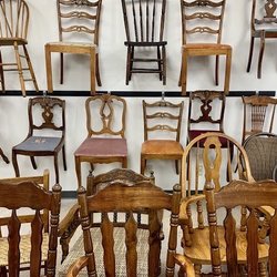 Agrace Thrift Home Store - A wall of wonderful chairs