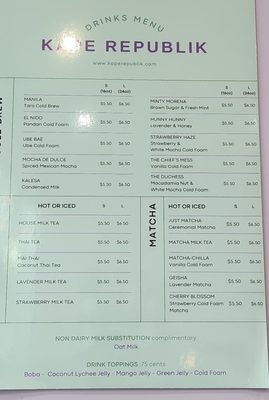 Menu photo 8 Kape Republik Ontario, CA Menu photo 8 Kape Republik Ontario, CA