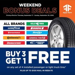 Fleet Farm - Tires deal