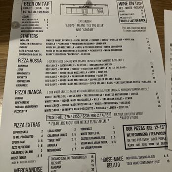 A Dopo Sourdough Pizza - Menu - Pizza Near Me - Knoxville, Tennessee
