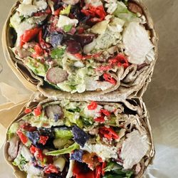 Simply Salad - El Paso Wrap (w/ cilantro lime vinaigrette dressing)!