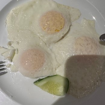 Silver Star Restaurant - a plate of food with eggs and cucumbers - Diners Near Me - New York, New York