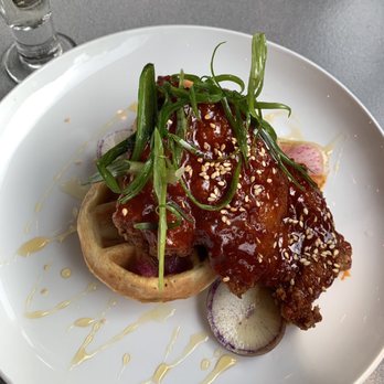Tinker Street - Chicken and waffle appetizer - Wine Bars Near Me - Indianapolis, Indiana Tinker Street - Chicken and waffle appetizer - Wine Bars Near Me - Indianapolis, Indiana