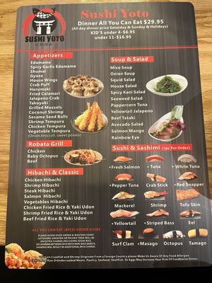 Menu photo 8 Sushi Yoto Pasadena, TX
