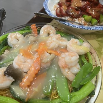 Dragon City - Pan fried noodles with shrimp. Fughedaboudit! - Seafood Near Me - Hollywood, Florida Dragon City - Pan fried noodles with shrimp. Fughedaboudit! - Seafood Near Me - Hollywood, Florida
