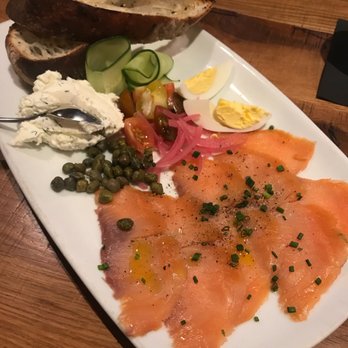 The Dearborn - Lox spread. The bread is so good - New American Near Me - Chicago, Illinois