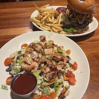 Wood Ranch Camarillo - BBQ Chopped Salad and The Ultimate burger I believe it's called - Barbeque Near Me - Camarillo, California Wood Ranch Camarillo - BBQ Chopped Salad and The Ultimate burger I believe it's called - Barbeque Near Me - Camarillo, California