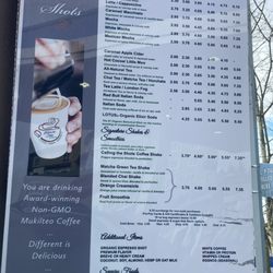 Calling The Shots Espresso - Menu