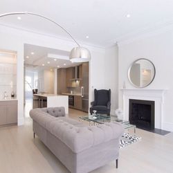 Bostonian Floor Company - Floors done by us .  custom grey stain. With 3 coats of Bona Traffic