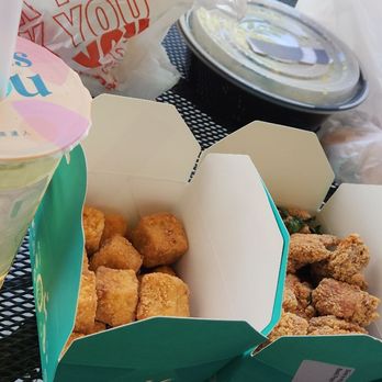 T4 Tracy - Here we got a honey aloe Tofu Popcorn chicken Parmasian fries - Bubble Tea Near Me - Tracy, California T4 Tracy - Here we got a honey aloe Tofu Popcorn chicken Parmasian fries - Bubble Tea Near Me - Tracy, California