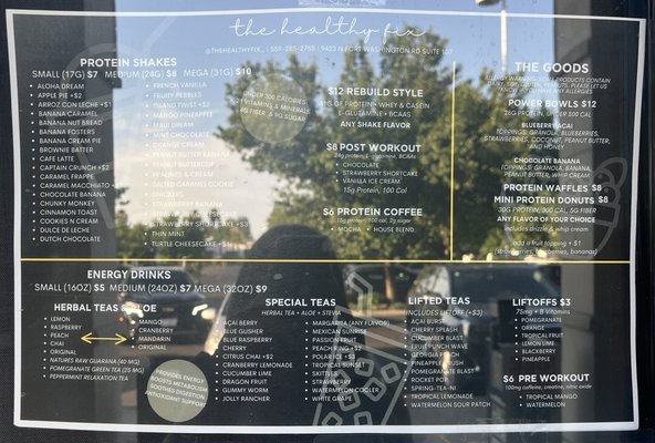 Menu photo 3 The Healthy Fix Fresno, CA Menu photo 3 The Healthy Fix Fresno, CA