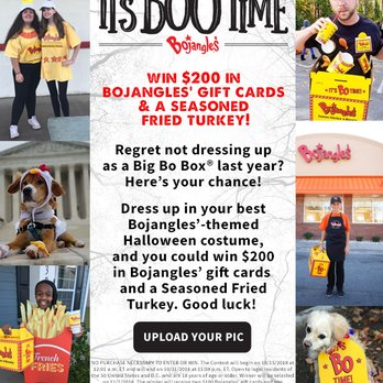 Bojangles - a collage of photos of people in costumes - Fast Food Near Me - Knoxville, Tennessee Bojangles - a collage of photos of people in costumes - Fast Food Near Me - Knoxville, Tennessee