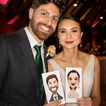 Jon Casey Caricatures - Newlyweds celebrating their big day with a caricature artist - Caricatures Near Me Jon Casey Caricatures - Newlyweds celebrating their big day with a caricature artist - Caricatures Near Me