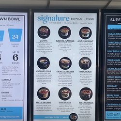 Cloud 9 Energy Bowls - Menu