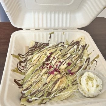 Supri - Pistachio crepe - Bubble Tea Near Me - Fresno, California Supri - Pistachio crepe - Bubble Tea Near Me - Fresno, California
