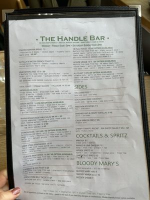Menu photo 1 The Handlebar Oxford, OXF