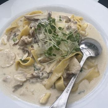 The Front Yard - SASSY TRUFFLE MUSHROOM PASTA - Mediterranean Near Me - Ogunquit, Maine