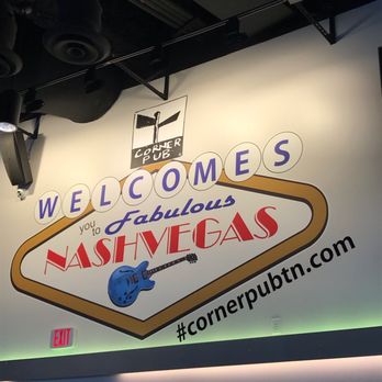 Corner Pub Downtown - Sign inside - Sports Bars Near Me - Nashville, Tennessee
