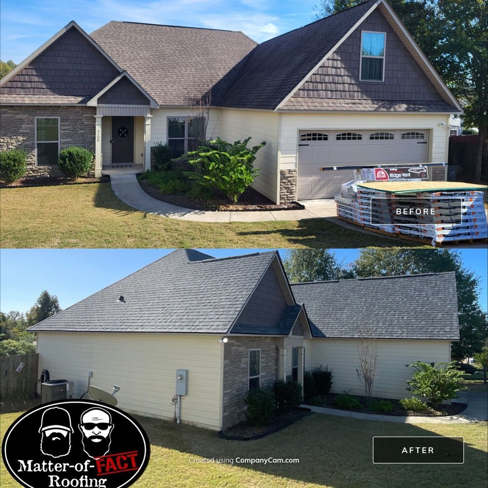 Slide of Matter-of-Fact Roofing