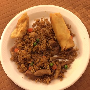 Golden Dragon - Pork fried rice (), pork pot stickers, & spring rolls - delivery - Chinese Near Me - Flagstaff, Arizona