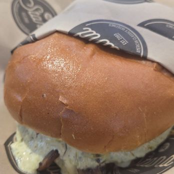 The Stand - American Classics Redefined - Havarti mushroom burger with veggie patty - New American Near Me - Chino Hills, California