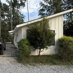 Fireside RV Resort - Regular cabin option (there are premium options). This had a bedroom with one bed and there was a pullout sofa in the living room area