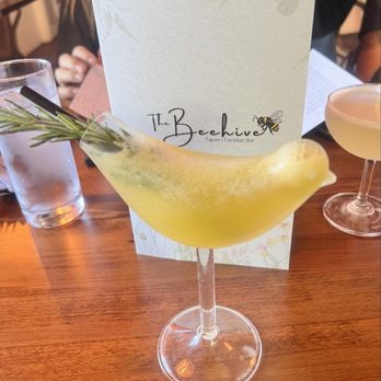 The Beehive - One of the bird cocktails - Seafood Near Me - Ukiah, California
