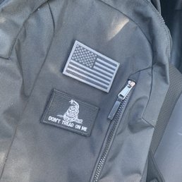 A couple Patches that heritage sewed on my bag very nicely!